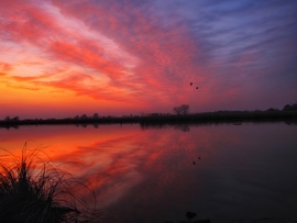 Naplementés tükröződés 