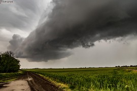 Tószeg - peremfelhős zivatar