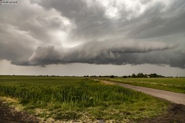 Tószeg - peremfelhős zivatar