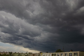 Így érkezett meg a mai zivatar Szeged fölé.