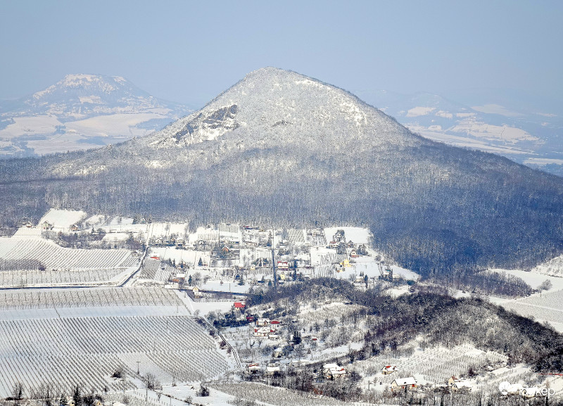 Pazar téli táj. Badacsonyról..