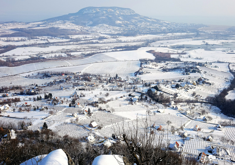 Szent György-hegyről csodálva, Badacsony felé 