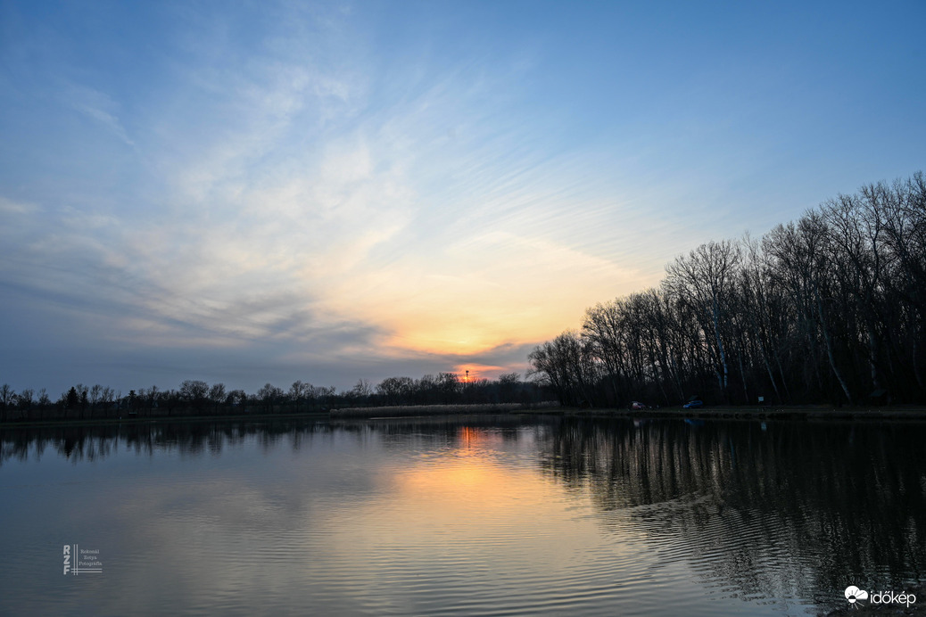 Szaharai poros naplemente