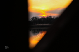 Szaharai poros naplemente