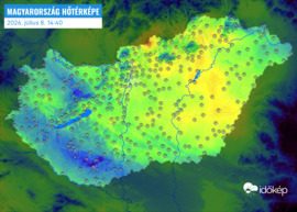 Kellemesebb a hőmérséklet mint 24 órával ezelőtt