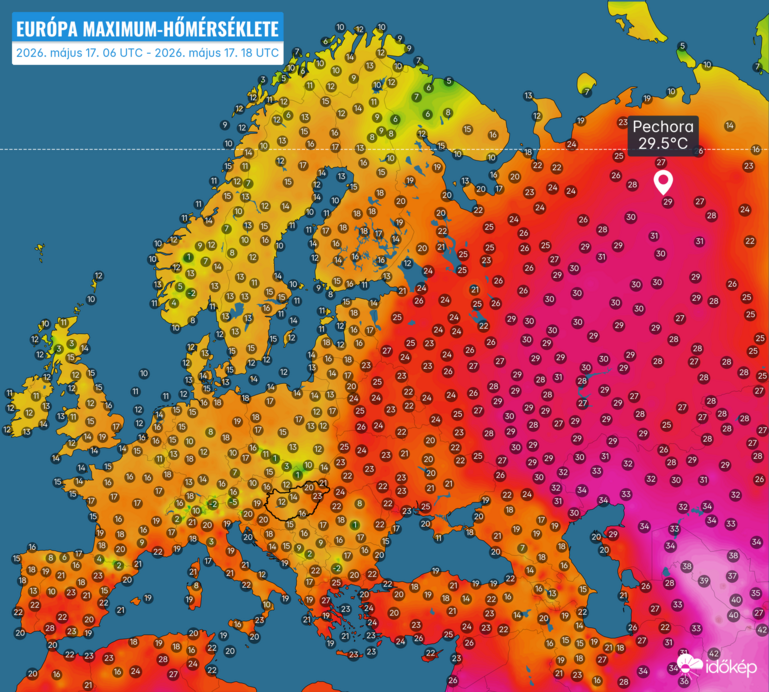Nyárias meleg az északi sarkkörnél