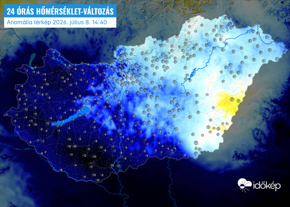 Jelentősen visszaesett a hőmérséklet