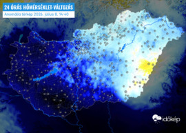 Jelentősen visszaesett a hőmérséklet