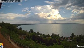 Jégesős zivatar a Balatontól délre