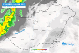 Vasárnap délután érkezik a hidegfront