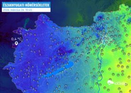 Lehűlt a levegő északnyugaton