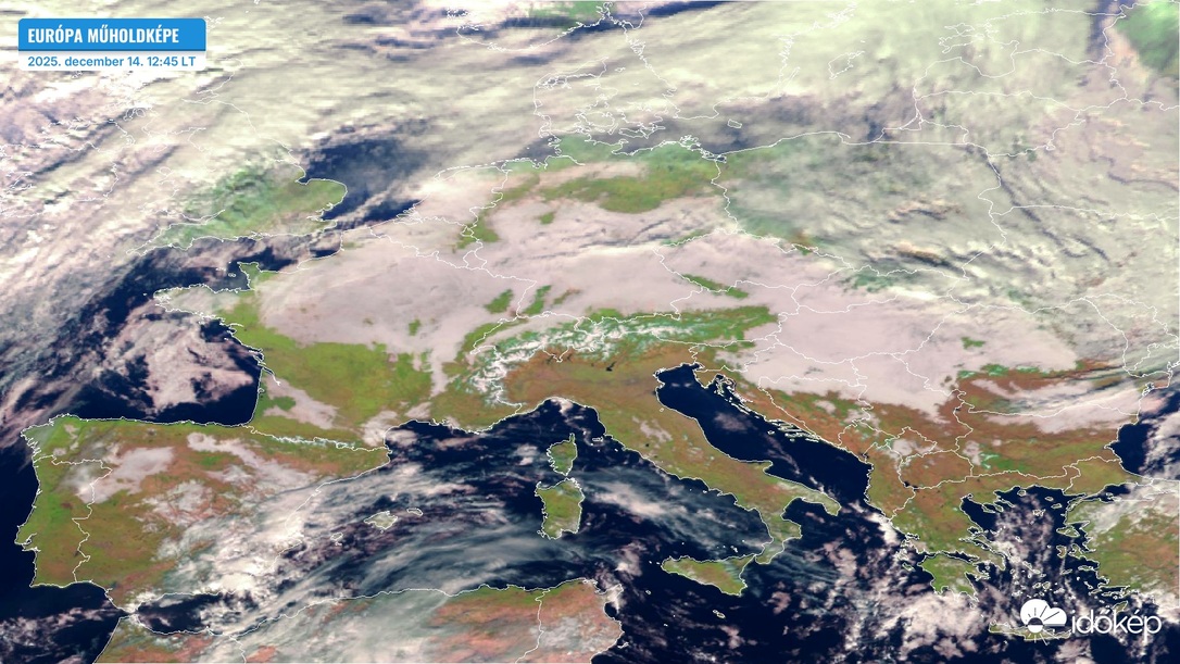 Műholdkép: EuMetsat