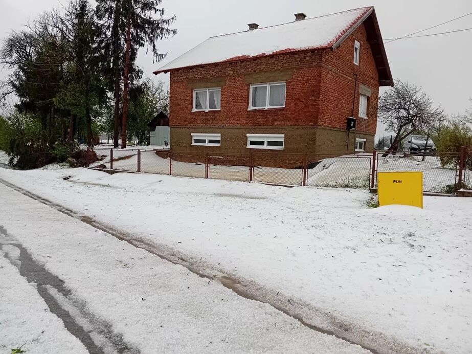 Kiadós jégeső Horvátországban