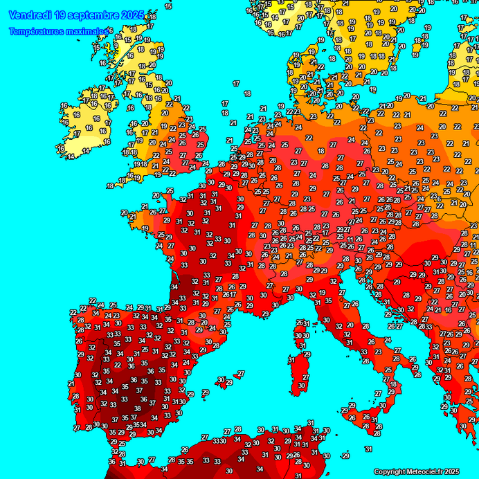 Térkép: Meteociel.fr