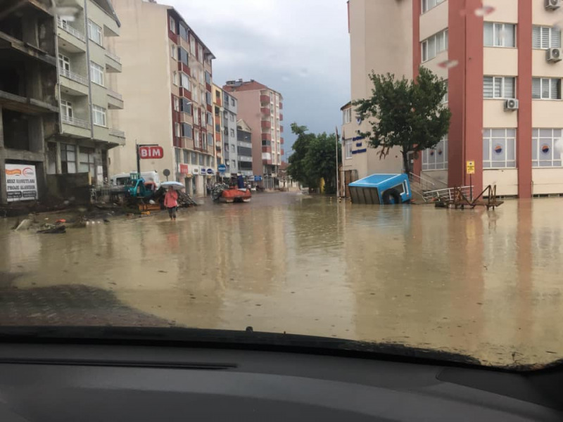 Villámárvíz Törökországban (Fotó: Ilhan Çetinkaya / Facebook)