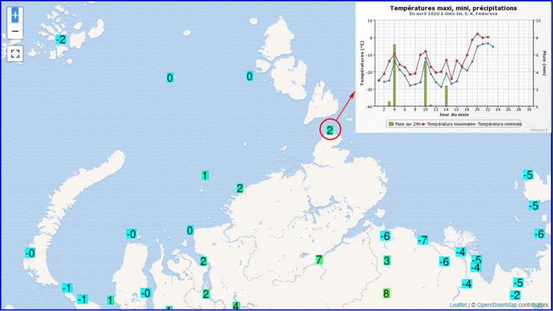 Forrás: Ogimet.com, Infoclimat.fr
