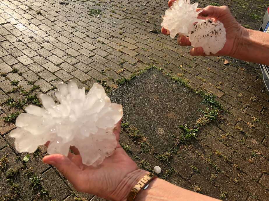 Pusztító jégeső Észak-Olaszországban (Fotó: Roberta Busatto)