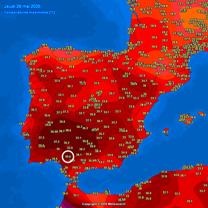 Térkép: Meteociel.fr