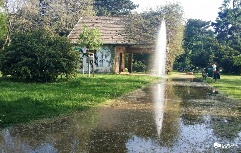 Csőtörés a Városligetben