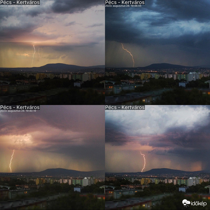Zivataros alkonyat Pécsett