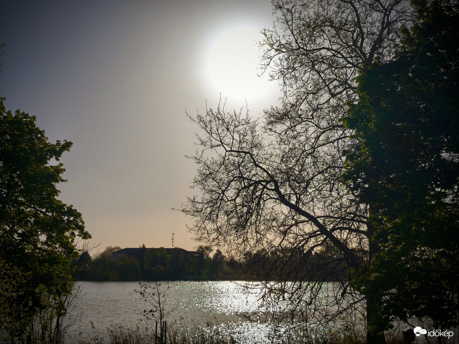 Szaharai poros reggel a Duna-parton