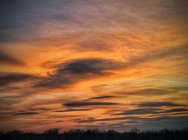 Aranyló naplementét hozott az érkező hidegfront