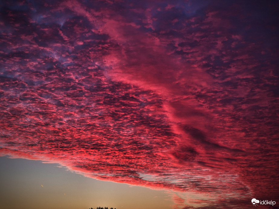 Bíboros ámulatba öltözött október reggel