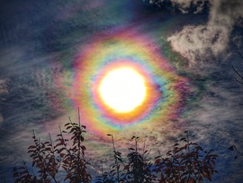 Kiteljesedett napkoszorú