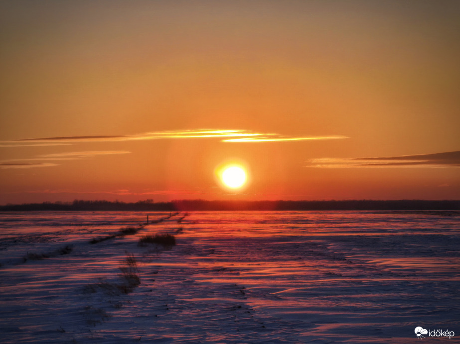 Hófúvásos napbúcsú