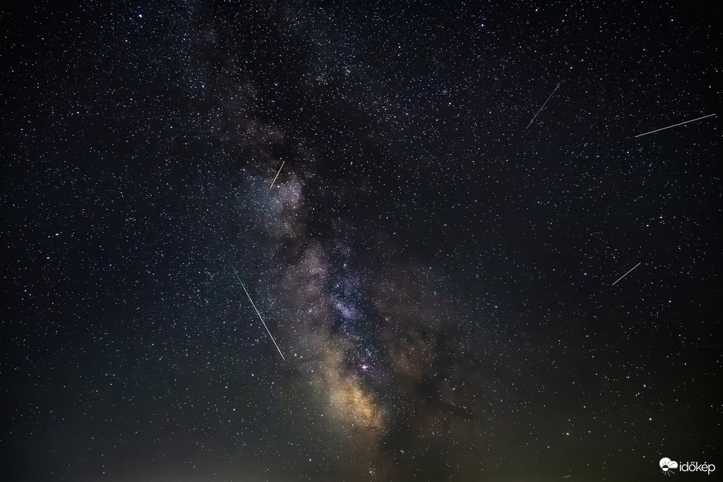 Perseidák és a Tejút