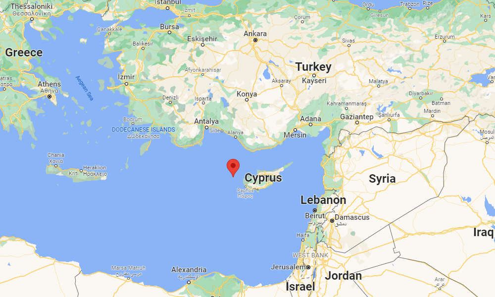 6.6-os földrengés volt Cipruson az éjjel - Forrás: Google