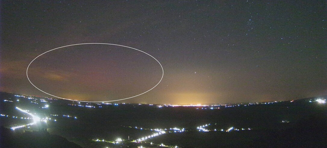 Aurora borealis Doba-Szent István kilátó kameránkon