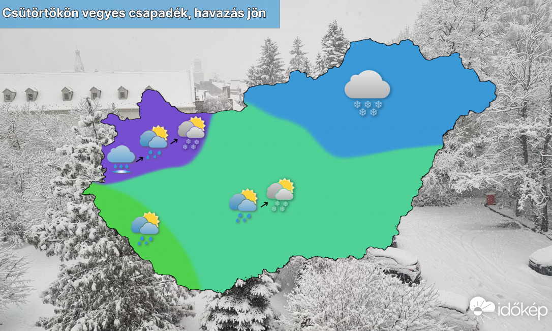 Hidegfront hoz vegyes csapadékot