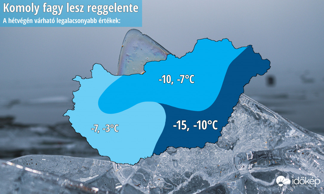 Erős fagy jön a napokban reggelente