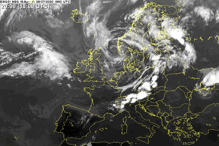 Műholdkép 07.28. /Forrás: Sat24/