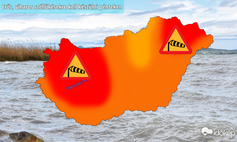 Szeles lesz a péntek