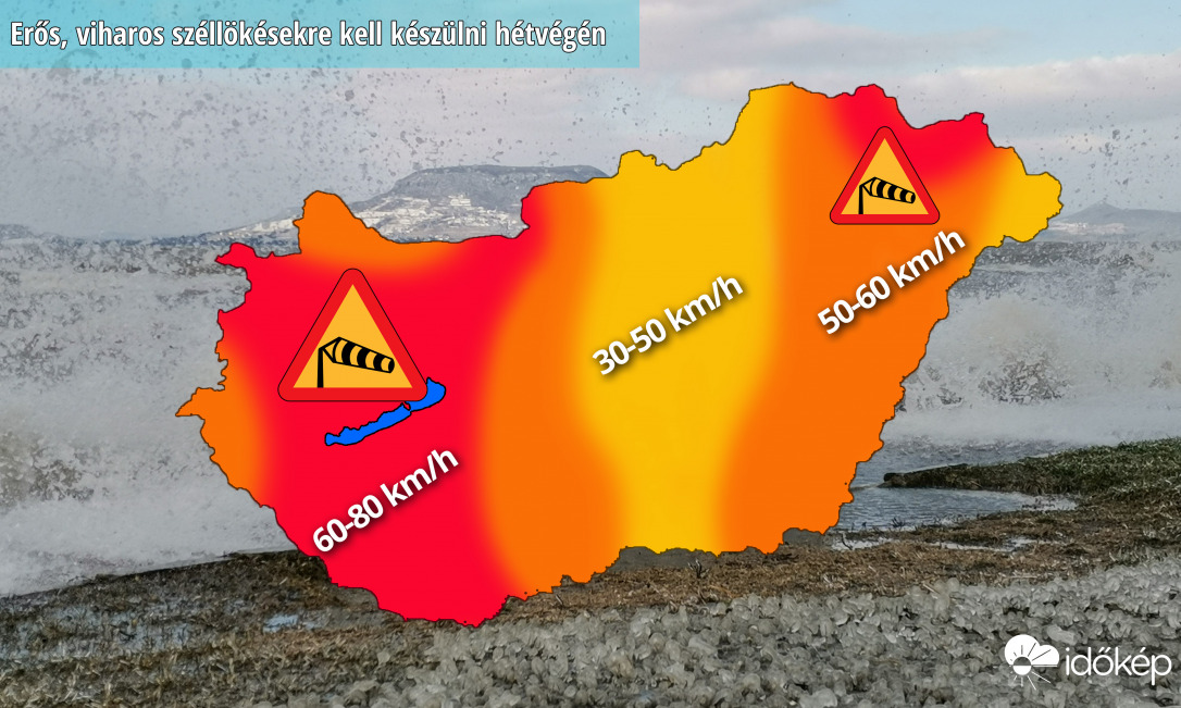 Szeles idő jön péntektől kezdve