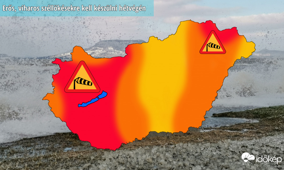 Szeles idő jön péntektől kezdve