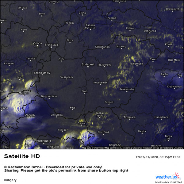 Forrás: Weather.us