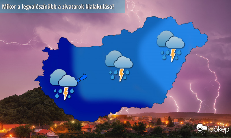 Zivatarok jönnek péntektől
