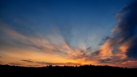 Mai alkonyati felhők!
