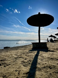 Áprilisi Balaton-part