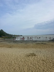 Keszthelyi Libás strand az aszály idején