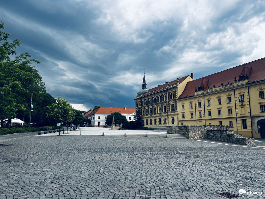 A keszthelyi fő tér ma délután