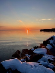 Fagyos melegség/Szigligeti naplemente 11.23.