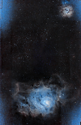 M8 És M20 (Lagunna köd és Trifid köd)
