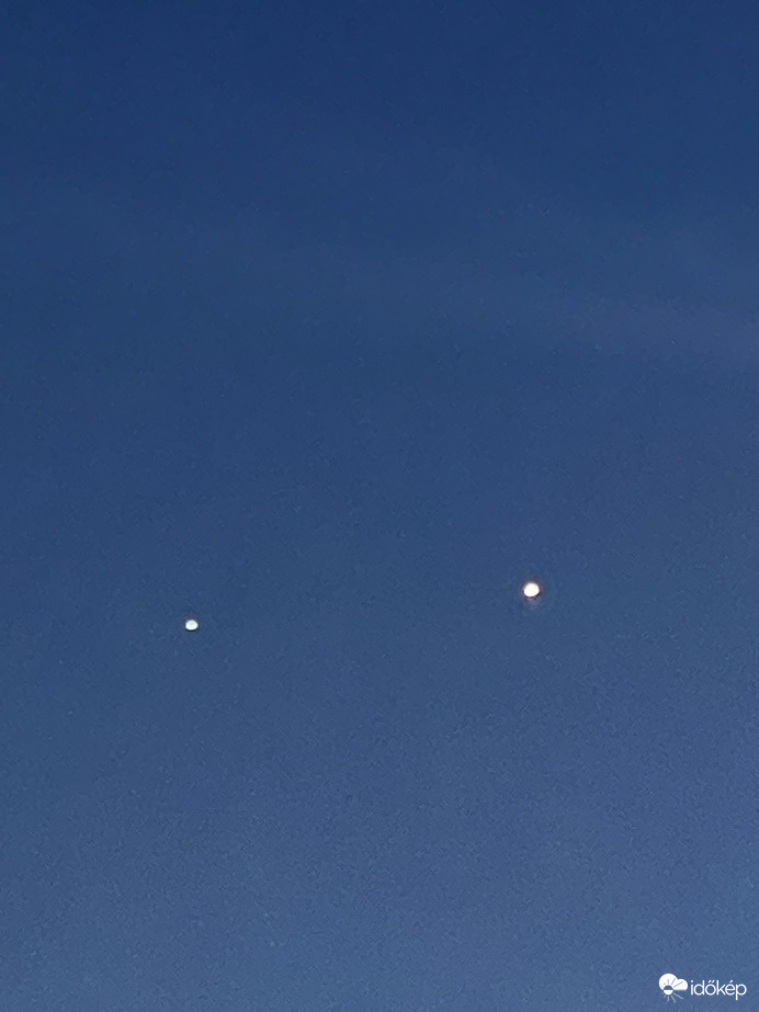 Vénusz és Jupiter együttállása.