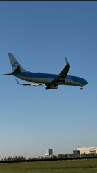 KLM landolás