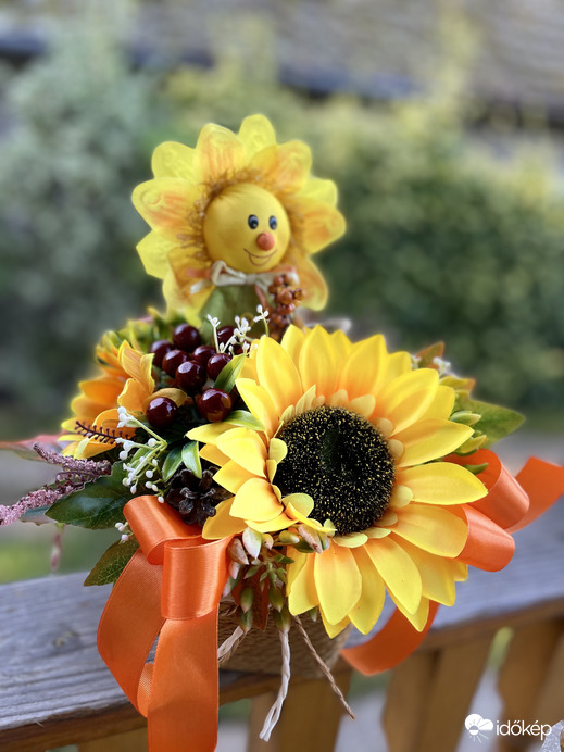 Őszi asztalidíszt készítettem:)