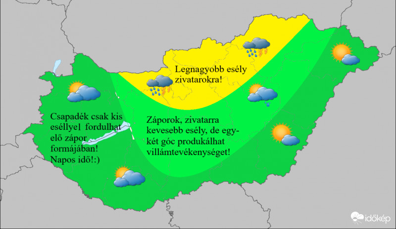 Zivatarok északon